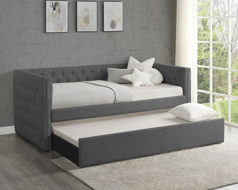 Trina GunMetal Day Bed w/ Trundle - WCC Furniture & Mattress Center Lafayette & Lake Charles