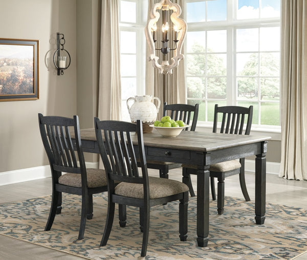 Tyler Creek Black/Gray 5 Piece Dining Set - WCC Furniture & Mattress Center Lafayette & Lake Charles
