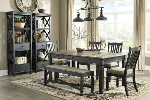 Tyler Creek Black/Gray 6 Piece Dining Set - WCC Furniture & Mattress Center Lafayette & Lake Charles