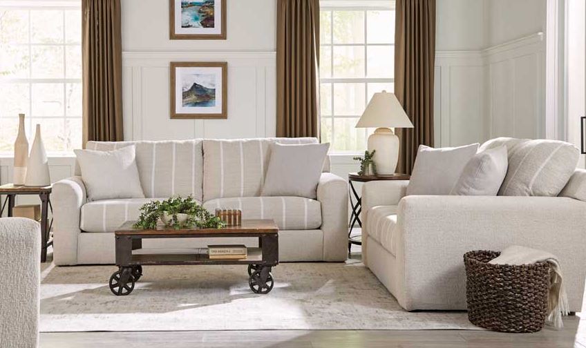 Lindsey Cotton Sofa & Loveseat