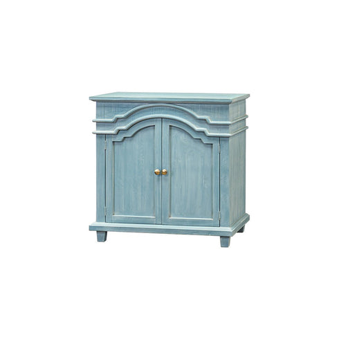Victoria Ocean Blue 2 Drawer Accent Console - WCC Furniture & Mattress Center Lafayette & Lake Charles