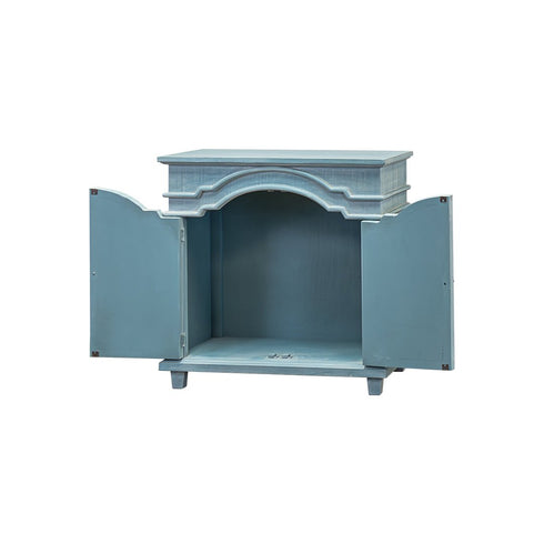 Victoria Ocean Blue 2 Drawer Accent Console - WCC Furniture & Mattress Center Lafayette & Lake Charles