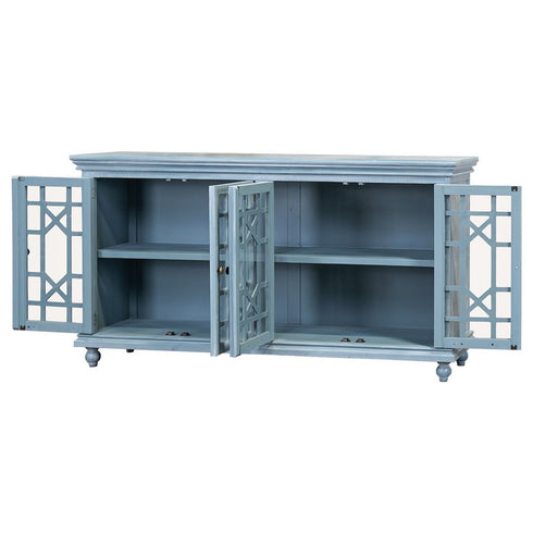Walker Ocean Breeze 4 Door Console - WCC Furniture & Mattress Center Lafayette & Lake Charles