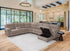 Waverly Driftwood Power Reclining Sectional w/ Sleeper - WCC Furniture & Mattress Center Lafayette & Lake Charles