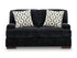 Whitmore Manor Black Pearl Loveseat - WCC Furniture & Mattress Center Lafayette & Lake Charles