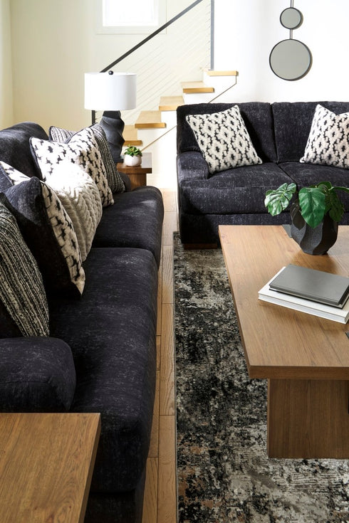 Whitmore Manor Black Pearl Sofa & Loveseat - WCC Furniture & Mattress Center Lafayette & Lake Charles