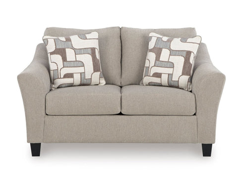 Willarae Taupe Loveseat - WCC Furniture & Mattress Center Lafayette & Lake Charles