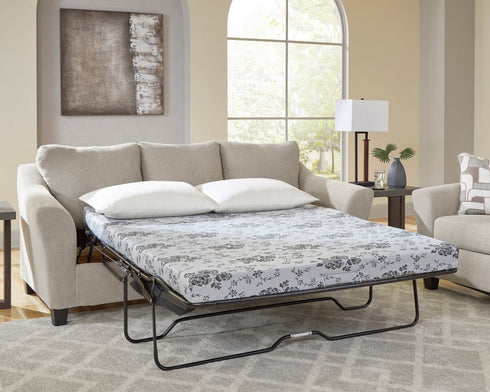 Willarae Taupe Queen Sofa Sleeper - WCC Furniture & Mattress Center Lafayette & Lake Charles