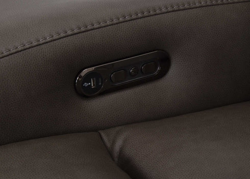 Winston Detroit Smoke Power Reclining Loveseat - WCC Furniture & Mattress Center Lafayette & Lake Charles