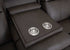 Winston Detroit Smoke Power Reclining Sofa w/ Drop Down Table - WCC Furniture & Mattress Center Lafayette & Lake Charles