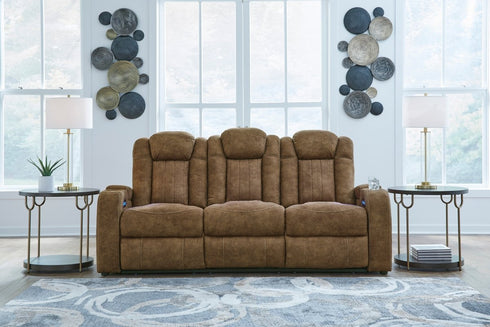 Wolfridge Brindle PWR Reclining Sofa & Loveseat - WCC Furniture & Mattress Center Lafayette & Lake Charles