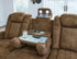 Wolfridge Brindle PWR Reclining Sofa w/ ADJ Headest - WCC Furniture & Mattress Center Lafayette & Lake Charles