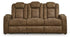 Wolfridge Brindle PWR Reclining Sofa w/ ADJ Headest - WCC Furniture & Mattress Center Lafayette & Lake Charles