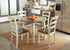 Woodanville White/Brown 5 Piece Round Drop Leaf Dining Set - WCC Furniture & Mattress Center Lafayette & Lake Charles