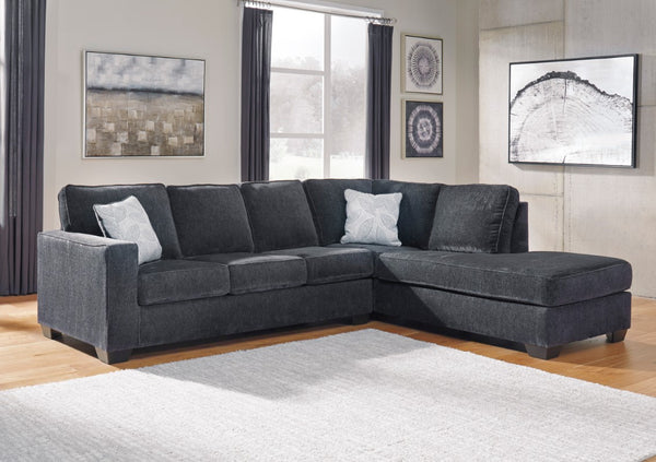 Altari Slate RAF Corner Chaise & LAF Sofa/Couch Sectional