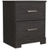 Belachime Charcoal Nightstand