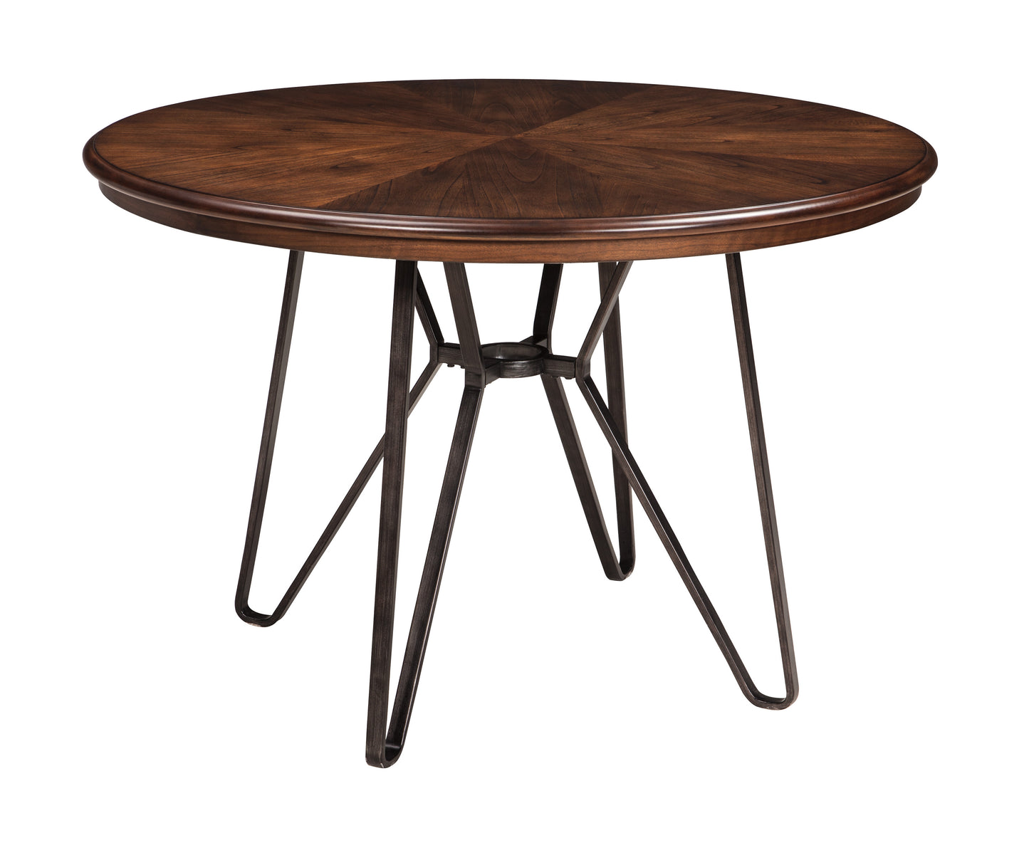 Centiar Two-tone Brown 5 Piece Round Dining Set