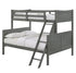 Sami Grey Twin/Full Bunk Bed w/Ladder
