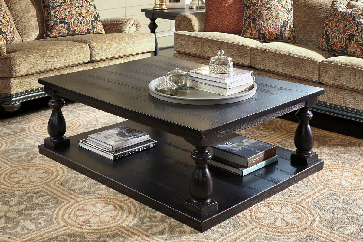 Mallacar Black Rectangular Cocktail Table