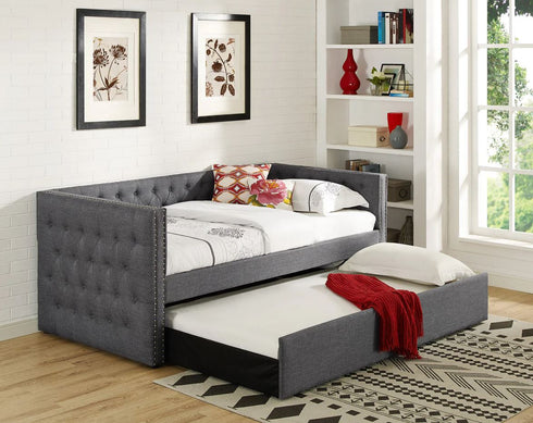 Trina Gray Day Bed w/Trundle