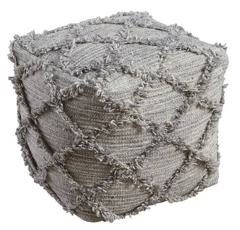 Adelphie Natural/Gray Pouf - WCC Furniture & Mattress Center Lafayette & Lake Charles