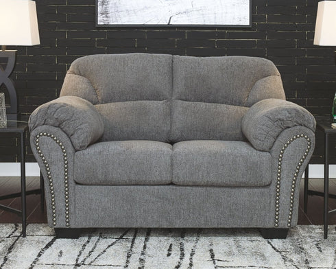 Allmaxx Pewter Loveseat - WCC Furniture & Mattress Center Lafayette & Lake Charles