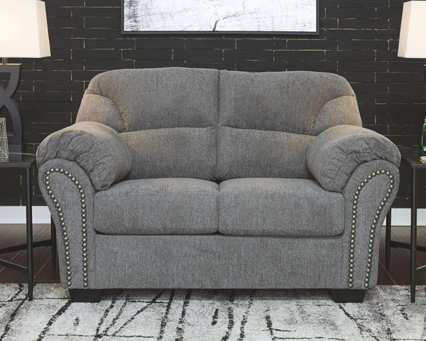 Allmaxx Pewter Loveseat - WCC Furniture & Mattress Center Lafayette & Lake Charles