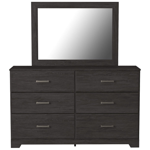 Belachime Charcoal Dresser & Mirror - WCC Furniture & Mattress Center Lafayette & Lake Charles