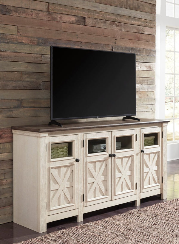 Bolanburg Two - tone Extra Large TV Stand - WCC Furniture & Mattress Center Lafayette & Lake Charles