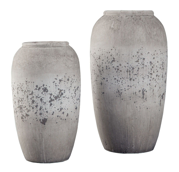 Dimitra Brown/Cream Vase Set (2/CN) - WCC Furniture & Mattress Center Lafayette & Lake Charles