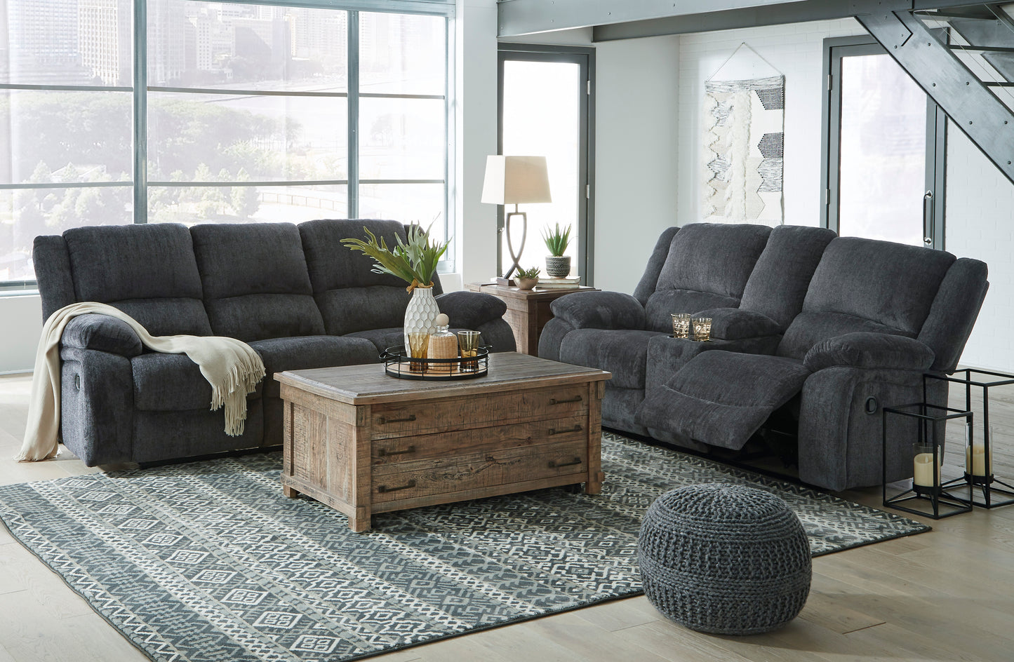 Draycoll Slate loveseat