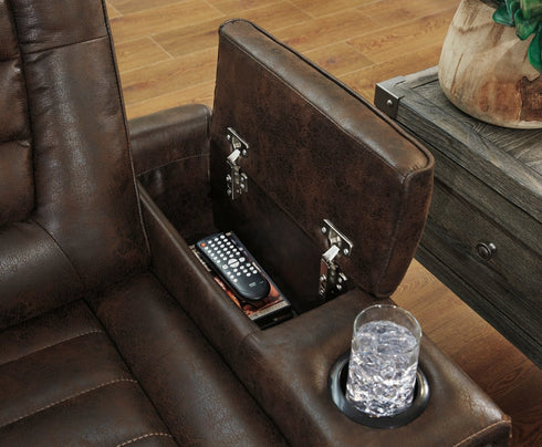 Game Zone Bark Power Recliner/ADJ Headrest - WCC Furniture & Mattress Center Lafayette & Lake Charles