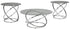 Hollynyx Chrome Finish Occasional Table Set - WCC Furniture & Mattress Center Lafayette & Lake Charles