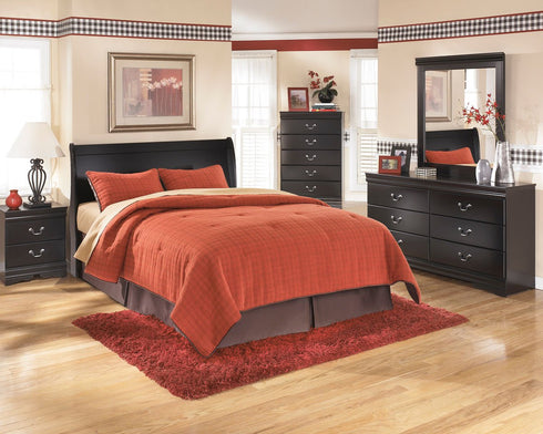 Huey Vineyard Black Dresser & Mirror - WCC Furniture & Mattress Center Lafayette & Lake Charles