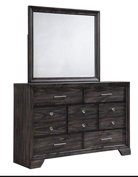 Jaymes Grey Dresser & Mirror - WCC Furniture & Mattress Center Lafayette & Lake Charles