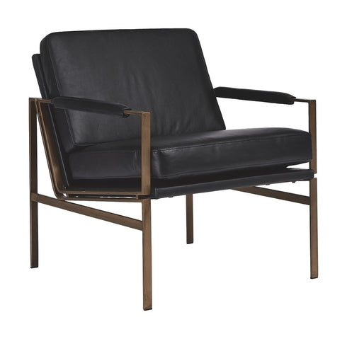 Puckman Black Accent Chair
