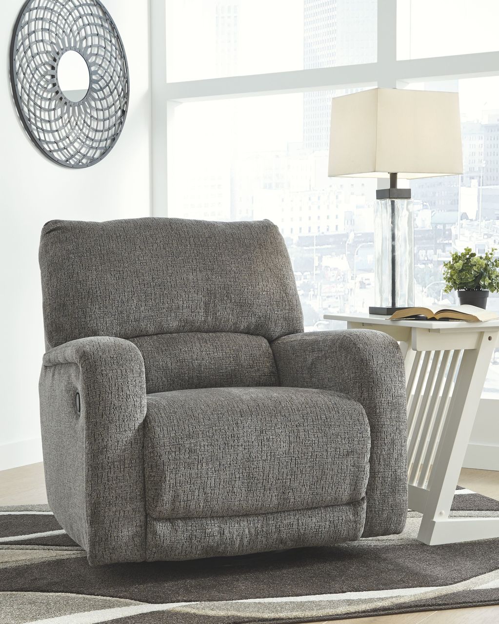 Wittlich Slate Swivel Glider Recliner