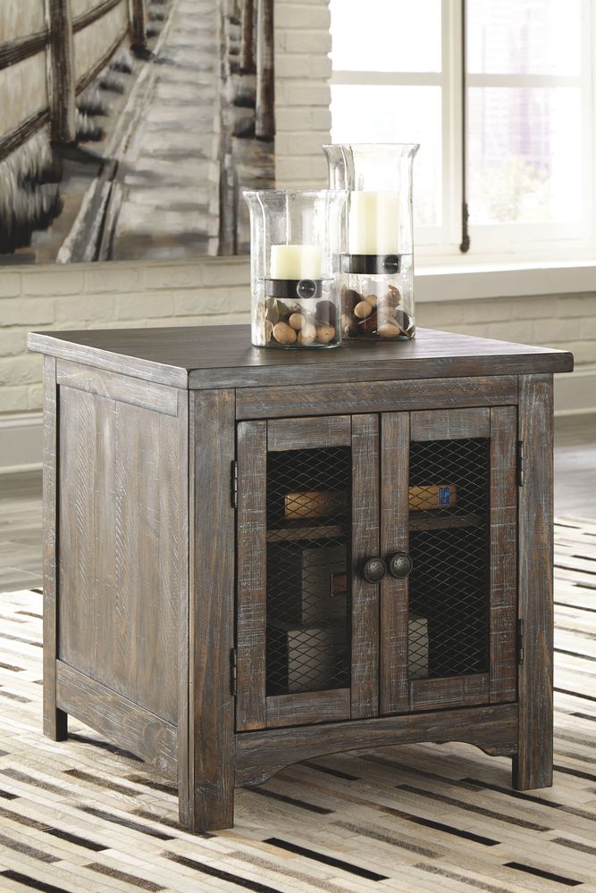 Danell Ridge Brown Rectangular End Table