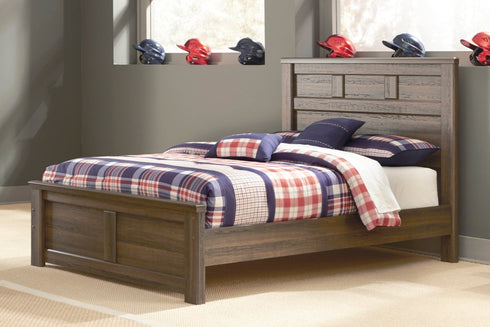 Juararo Dark Brown Panel Bed - WCC Furniture & Mattress Center Lafayette & Lake Charles