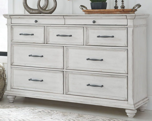 Kanwyn Whitewash Dresser - WCC Furniture & Mattress Center Lafayette & Lake Charles