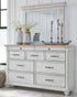 Kanwyn Whitewash Dresser & Mirror - WCC Furniture & Mattress Center Lafayette & Lake Charles