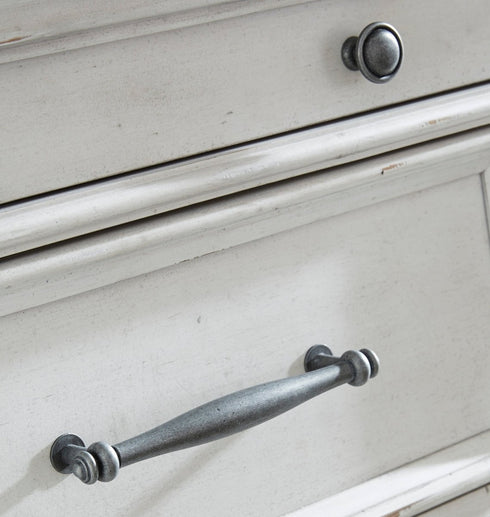 Kanwyn Whitewash Three Drawer Night Stand - WCC Furniture & Mattress Center Lafayette & Lake Charles