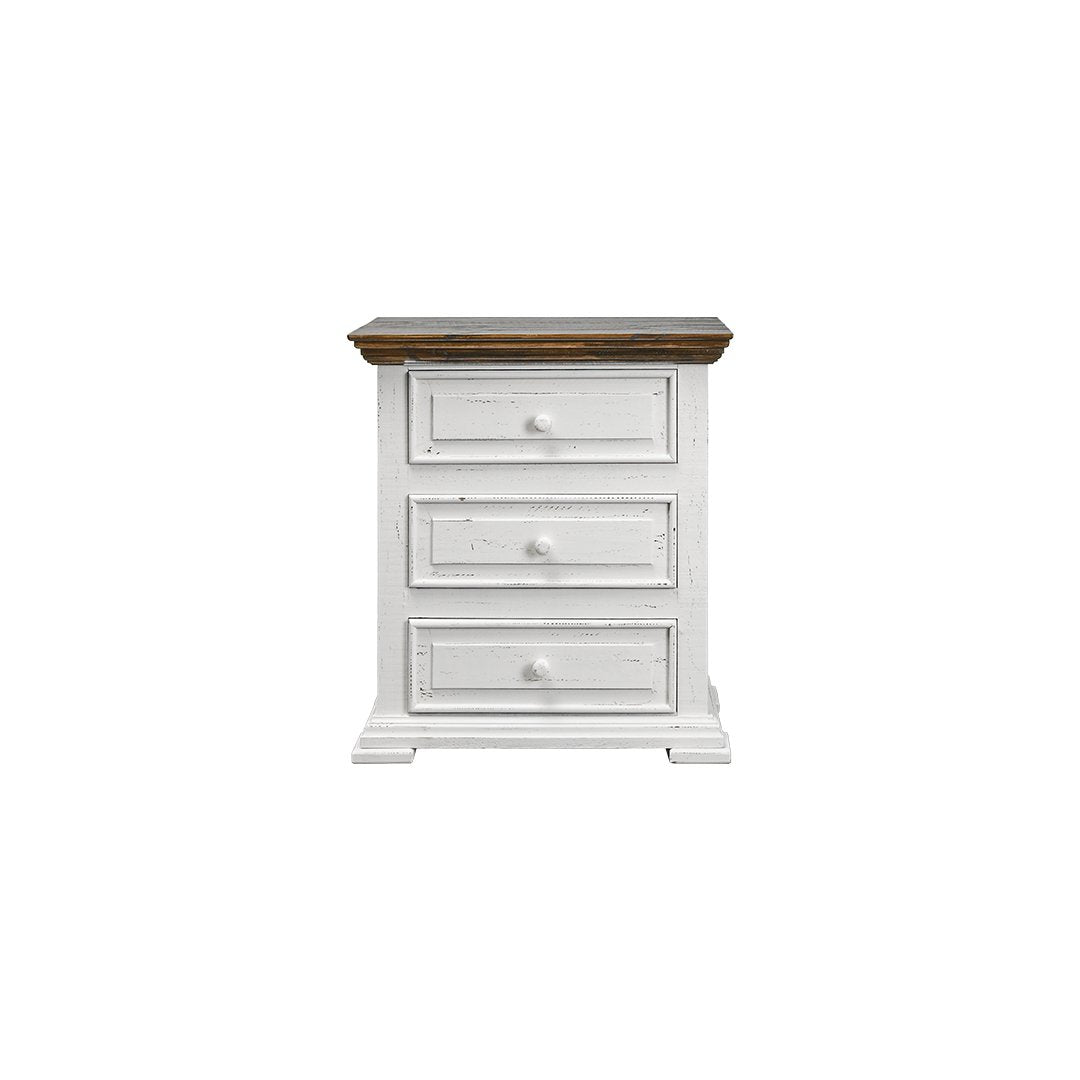 Lafitte White/Tobacco Nightstand