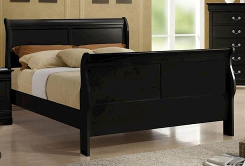 Louis Philip Black Bed - WCC Furniture & Mattress Center Lafayette & Lake Charles