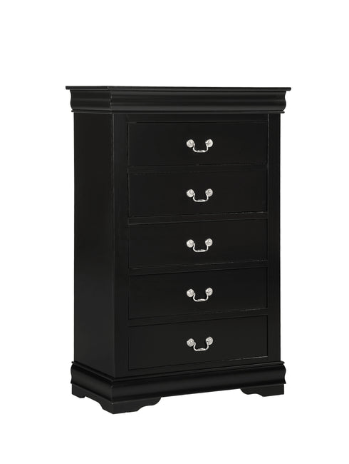 Louis Philip Black Chest - WCC Furniture & Mattress Center Lafayette & Lake Charles