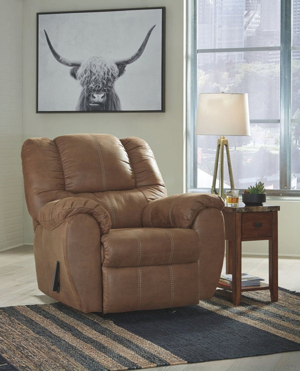 McGann Saddle Rocker Recliner - WCC Furniture & Mattress Center Lafayette & Lake Charles