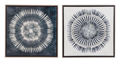 Monterey Blue/White Wall Art Set (2/CN) - WCC Furniture & Mattress Center Lafayette & Lake Charles