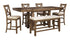 Moriville 6 PC Counter Height Set - WCC Furniture & Mattress Center Lafayette & Lake Charles