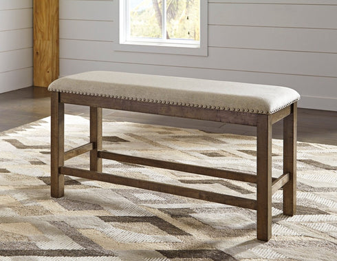 Moriville Counter Height Upholstered Bench - WCC Furniture & Mattress Center Lafayette & Lake Charles