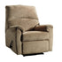 Nerviano Mocha Zero Wall Recliner - WCC Furniture & Mattress Center Lafayette & Lake Charles